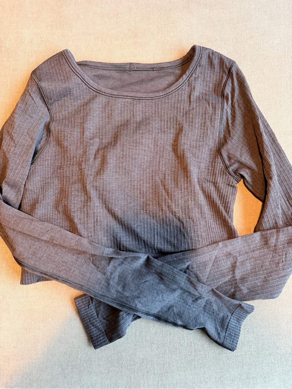 lululemon athletica Ebb to Street Ribbed Crop Long Sleeve